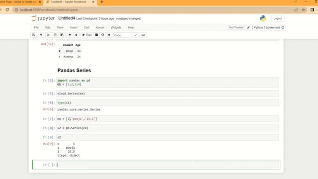Pandas Series смотреть онлайн