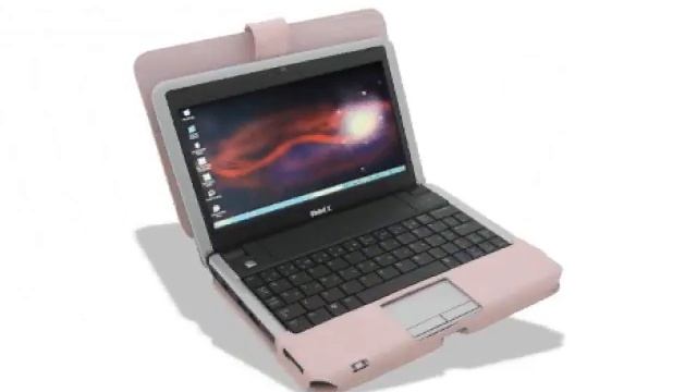 Melkco Tasche Leder Etui Cuir ~Dell Inspiron Mini 9 (4-cell Battery) Book Type (Pink)