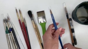 Какие кисти для акварели выбрать новичку. Рисуй легко! с Еленой Кармаковой