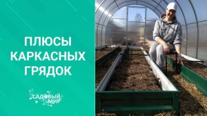 Приводим дачу в порядок. Каркасные высокие грядки для теплицы и огорода.