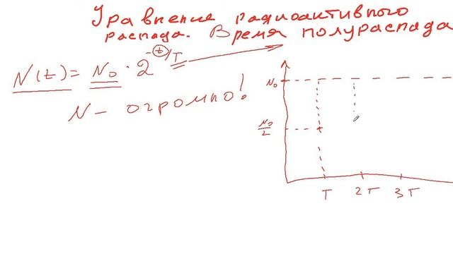 Уравнение радиоактивного распада. смотреть онлайн