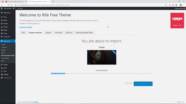 How to import Rife WordPress Theme demos смотреть онлайн