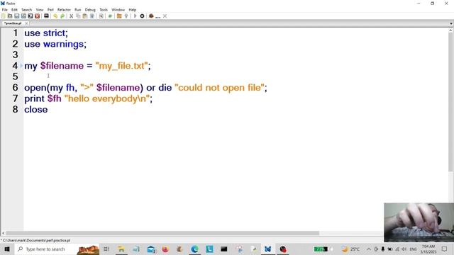 Perl Programming - Create TXT File & Write 2023 смотреть онлайн