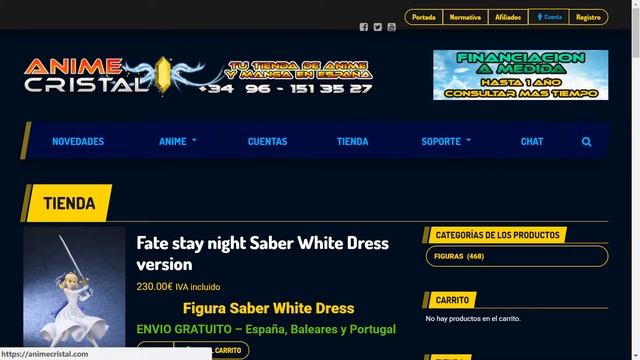 Fate stay night Figura Saber White Dress version смотреть онлайн