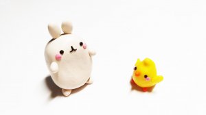 Как слепить кролика Моланг из пластилина