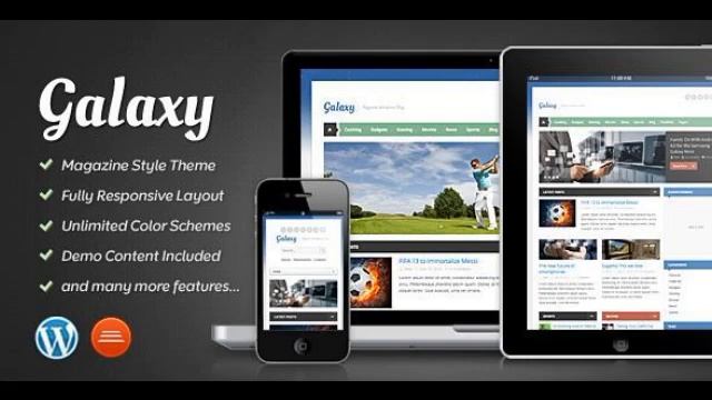 Preview Galaxy - Responsive Magazine Theme WordPress Blog/ смотреть онлайн