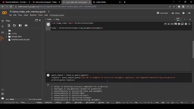 Llama index Q&A with Agent Memory - OpenAI | Llama index | Python | GPT index | tutorial смотреть онлайн