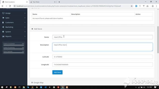 OpenCart Google Map Store Locations Extension смотреть онлайн