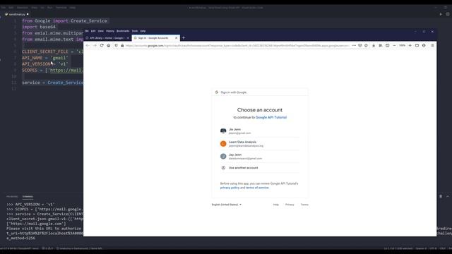 How to use Gmail API to send an email in Python смотреть онлайн