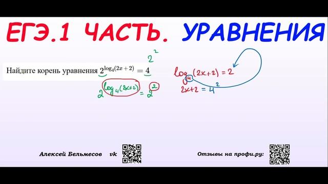 Марафон ЕГЭ. Решаем Банк заданий ФИПИ. ВЫПУСК 26. Показательно-логарифмическое уравнение смотреть онлайн