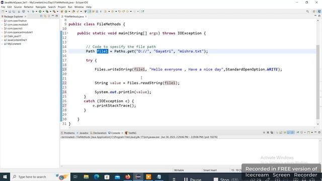 Java 11 feature - writeString & readString methods in Files class смотреть онлайн