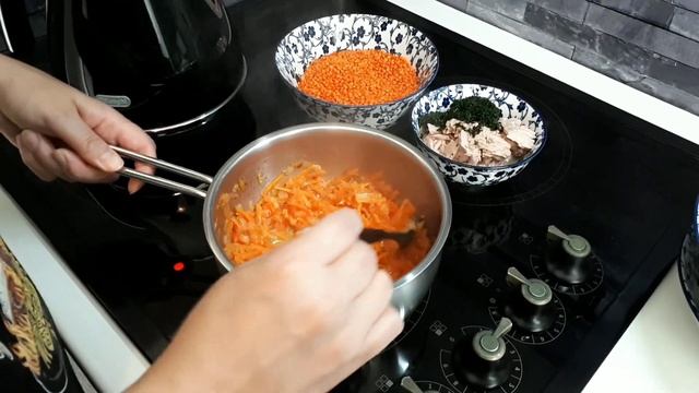 Суп из чечевицы и тунца.Талия скажет спасибо! смотреть онлайн