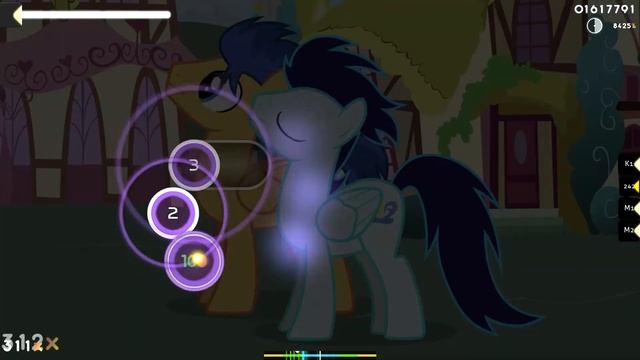 Playing OSU Beatmap (Pony Girl By Tridashie)