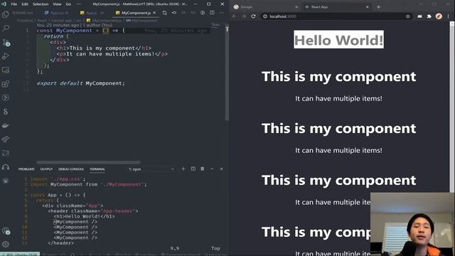 ReactJS For Beginners #3 - Components & Props смотреть онлайн