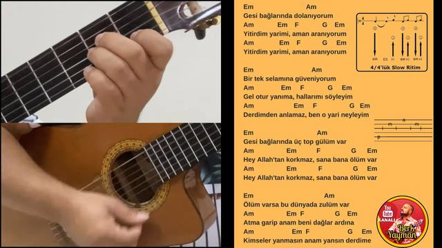 Gitar Dersi 41 Gesi Bağları Akor ve Tab смотреть онлайн