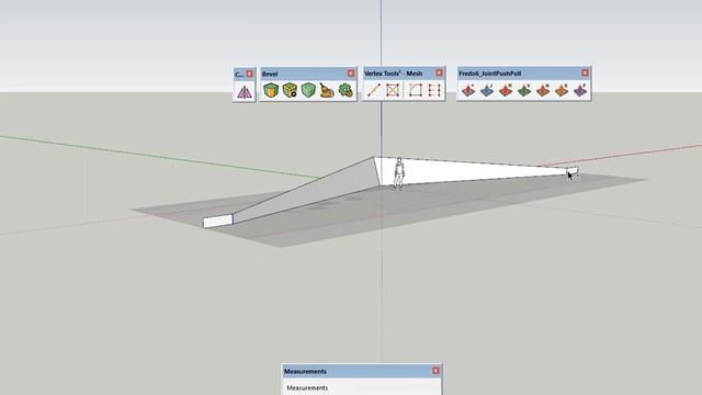 Double curved and inclined wall (v.3) | SketchUp смотреть онлайн