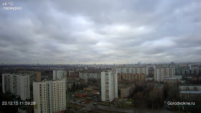 Город в окне / Gorodvokne.ru / Панорама Москвы Таймплапс 151223