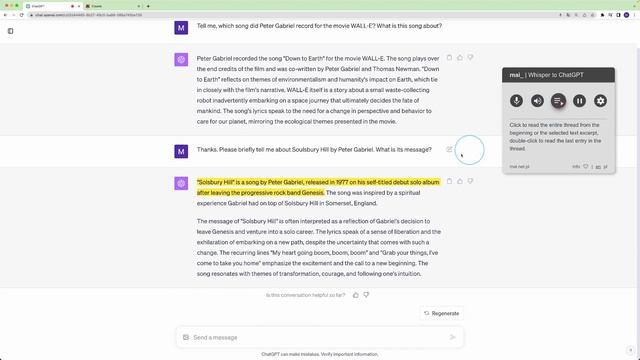 Whisper to ChatGPT and Claude.ai (voice interaction with chat) смотреть онлайн