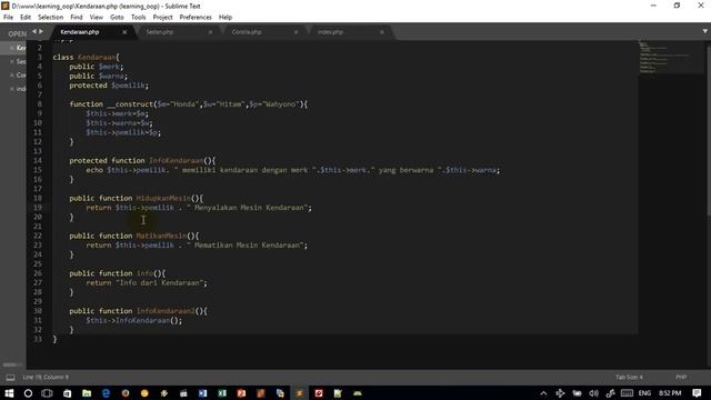 Tutorial 5 Belajar OOP dengan PHP - Encapsulation смотреть онлайн