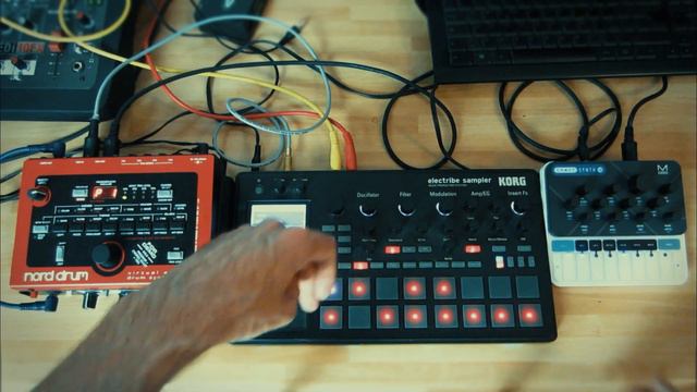 DRUM AND BASS JAM with KORG ELECTRIBE 2S (HACKTRIBE) / NORD DRUM / MODAL CRAFT SYNTH 2.0 смотреть онлайн