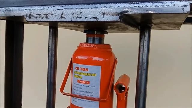 Como hacer una prensa hidráulica 20 ton. parte 2 /Hydraulic press machine. смотреть онлайн