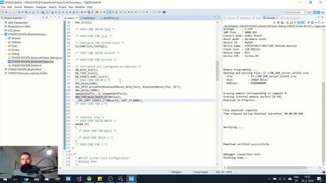 Bluetooth Classic Tutorial for STM32 and Android (HC-05 HC-06 module) смотреть онлайн