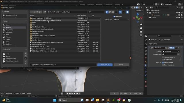 Modifier cannot be applied to a mesh with shapekeys Blender - Solution Fix смотреть онлайн