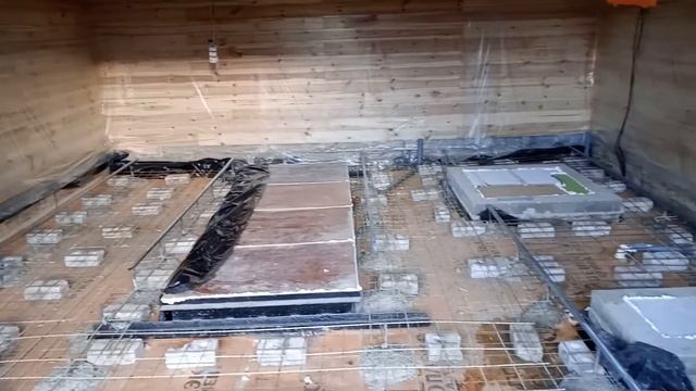 закончена подготовка пола в гараже, к заливке бетоном