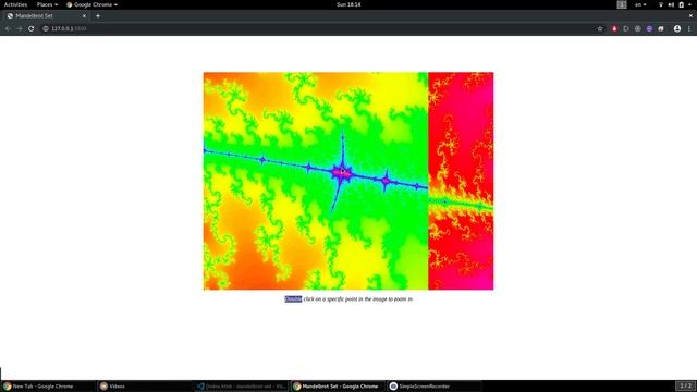 Mandelbrot Set in JS - Zoom In смотреть онлайн