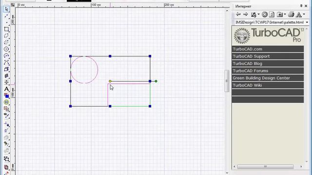 Урок TurboCAD №9 Использование окна выделения смотреть онлайн