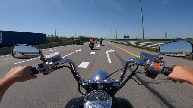 Мини путешествие выходного дня на мотоцикле | VLOG | Ребята заблудились )) (VTX 1800 2022) смотреть онлайн