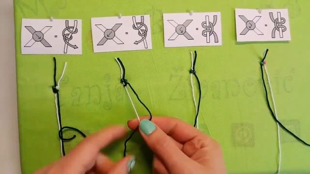 How to make 4 basic macrame knots (DIY) смотреть онлайн