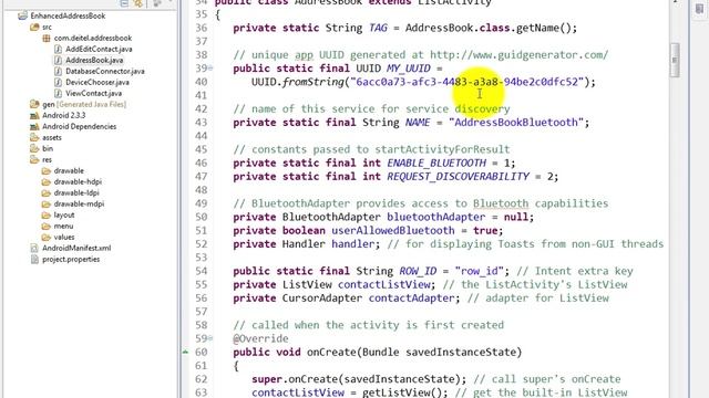 lesson17 06 AddressBook java package statement, import stateme смотреть онлайн