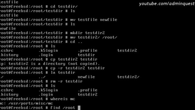 Консольные команды FreeBSD ч.1 / FreeBSD Unix Commands P.1