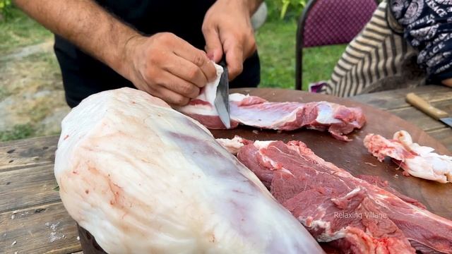 ANOTHER PEACEFUL DAY IN RELAXING VILLAGE | COOKING THE BEST RECIPE WITH GRANDMA NAILA IN OUR VILLAG смотреть онлайн