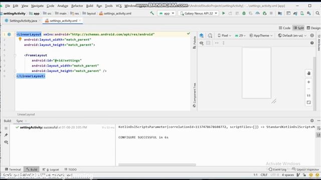 how to create settingActivity in android studio|| setting activity in android studio? смотреть онлайн