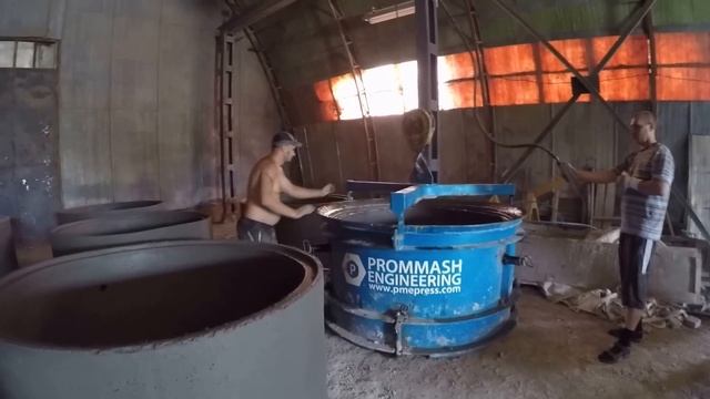 Производство жби колец - 40-50 штук в смену смотреть онлайн