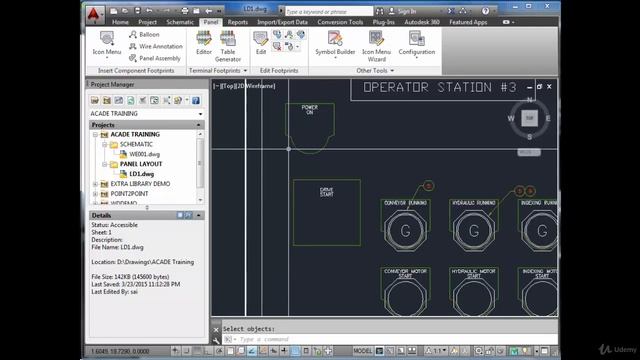 7. 15 Panel Layout ACADE | AutoCAD Electrical Engineering смотреть онлайн