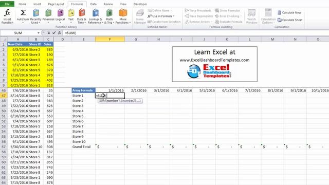 Advanced Excel Summation Skills - Array Formulas смотреть онлайн