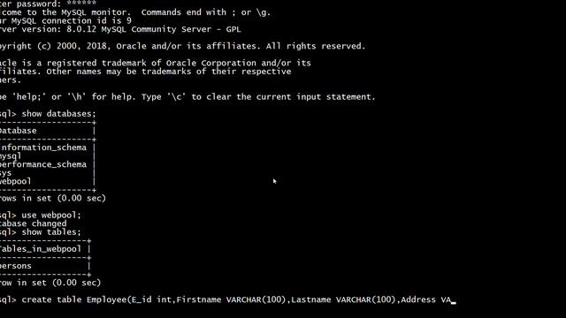 Create And insert Table in MySQL смотреть онлайн