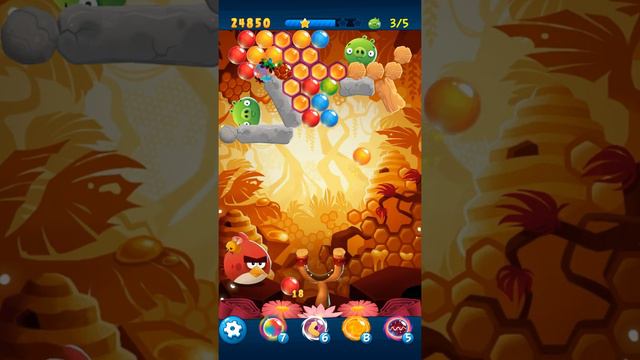 Angry Birds POP Bubble Shooter - Level 129 Gameplay Android walkthrough смотреть онлайн