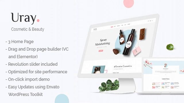 Uray - Cosmetic & Beauty Shop WordPress WooCommerce Theme | Themeforest Website Templates and Theme смотреть онлайн
