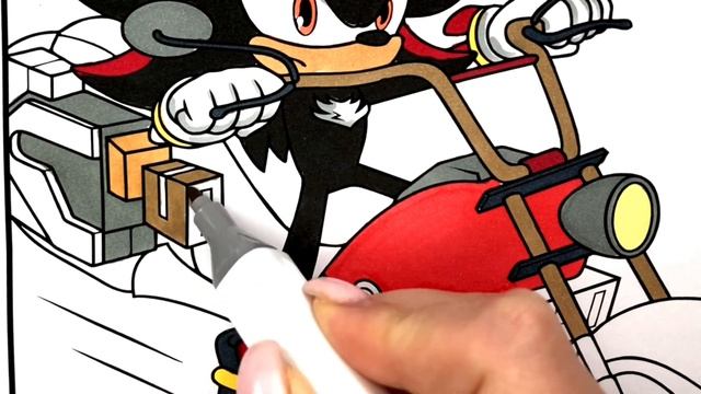 How to draw SHADOW / Sonic Shadow coloring pages / Sonic the hedgehog coloring смотреть онлайн