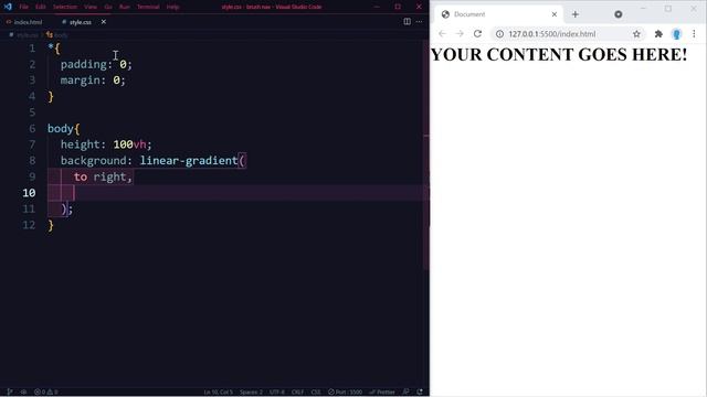 HTML & CSS - How to Split a Background Into 2 Colors смотреть онлайн