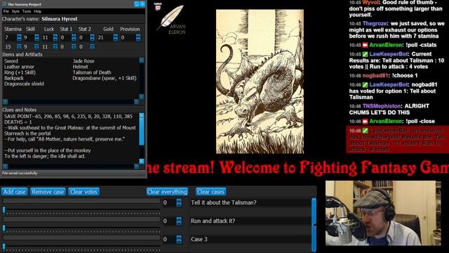 Arv streams Day 4 (the epic conclusion!) of Fighting Fantasy Gamebook #11: Talisman of Death - 1 / смотреть онлайн