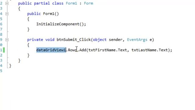 Add a Row to a DataGridView (C# .NET) смотреть онлайн