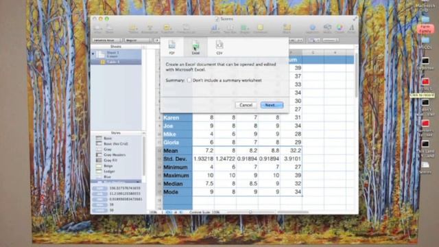 Numbers: exporting a PDF смотреть онлайн