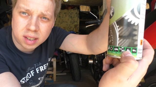CB400 Чистка и смазка цепи