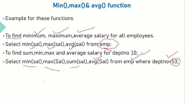 Oracle - SQL - Group/ Aggregate Functions смотреть онлайн