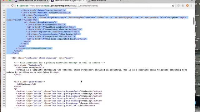 Bootstrap 1/4 : page de base et test смотреть онлайн